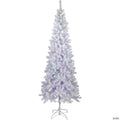 Northlight 7.5' Pre-Lit White Winston Pine Artificial Christmas Tree - Multi LED Lights