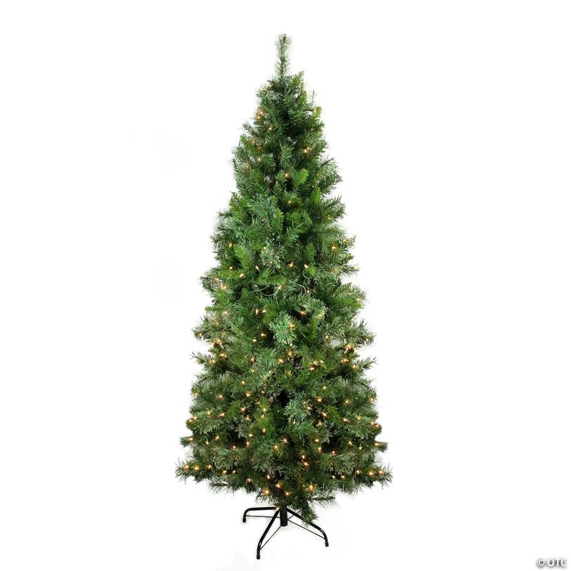Northlight 7.5 ft Pre-Lit Medium Mixed Cashmere Pine Artificial Christmas Tree - Clear Lights