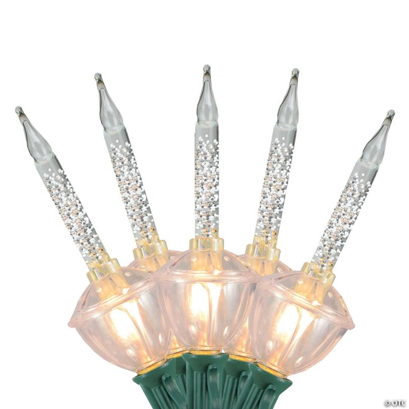 Northlight 7-Count Clear Retro Christmas Bubble Light Set  6ft Green Wire
