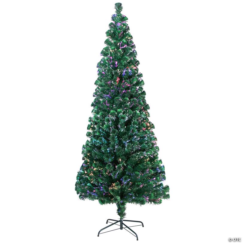 Northlight 7' Pre-Lit Medium Color Changing Fiber Optic Artificial Christmas Tree