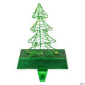 Northlight 8" LED Lighted Green Wired Christmas Tree Stocking Holder