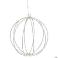 Northlight 8" LED Pre-Lit Christmas Hanging Ball Decoration - Warm White Lights