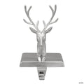 Northlight 8" Shiny Silver Deer Head Christmas Stocking Holder