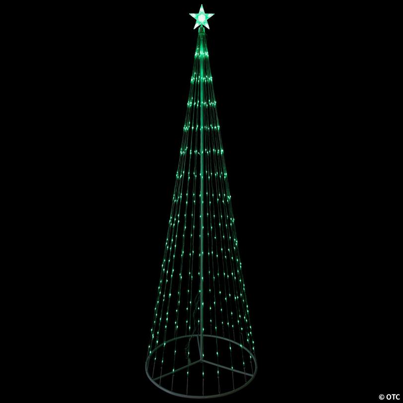 Northlight 9' Green LED Lighted Christmas Tree Show Cone Outdoor Decor