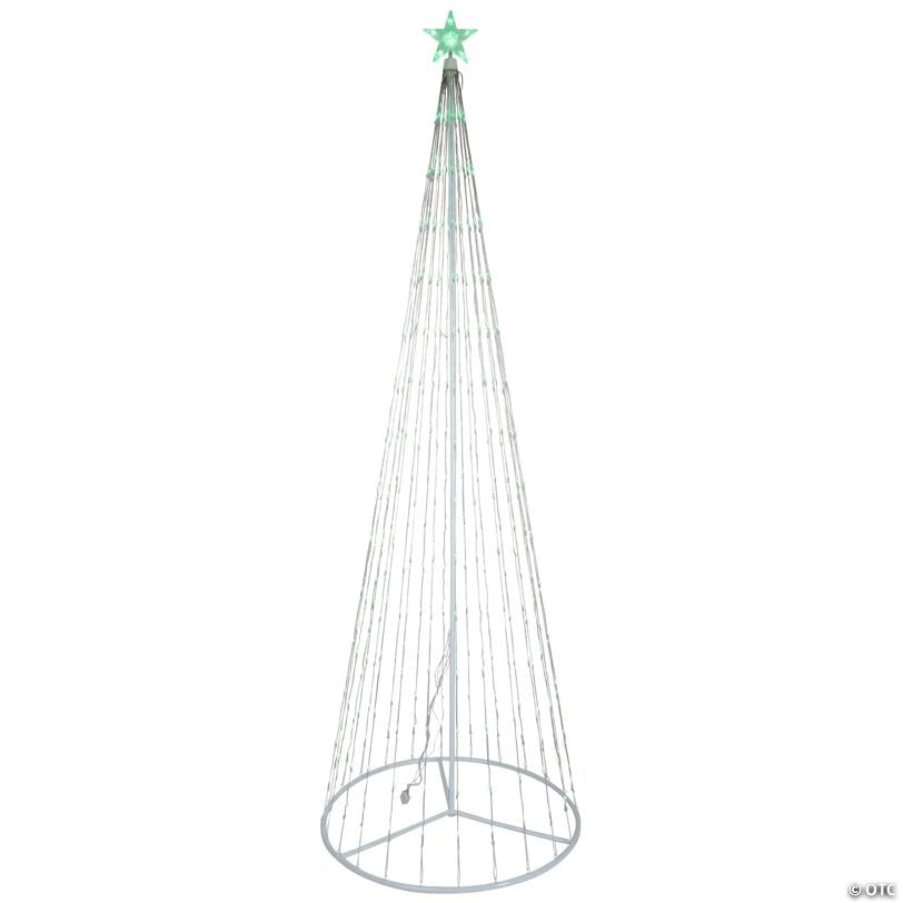 Northlight 9' Green LED Lighted Christmas Tree Show Cone Outdoor Decor
