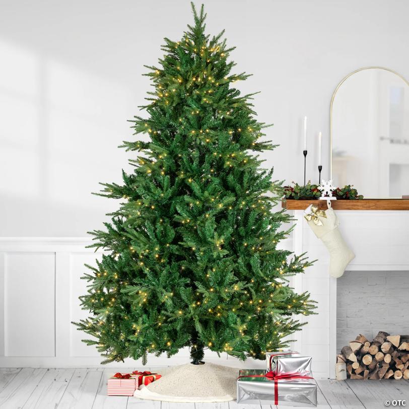Northlight 9' Pre-Lit Juniper Pine Artificial Christmas Tree  Warm White LED Lights