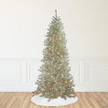 Northlight 9' Pre-Lit Metallic Sheer Champagne Artificial Tinsel Christmas Tree - Clear Lights