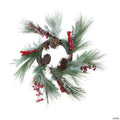Northlight Berries with Pine Cones and Pine Sprigs Artificial Christmas Wreath - 32-Inch  Unlit