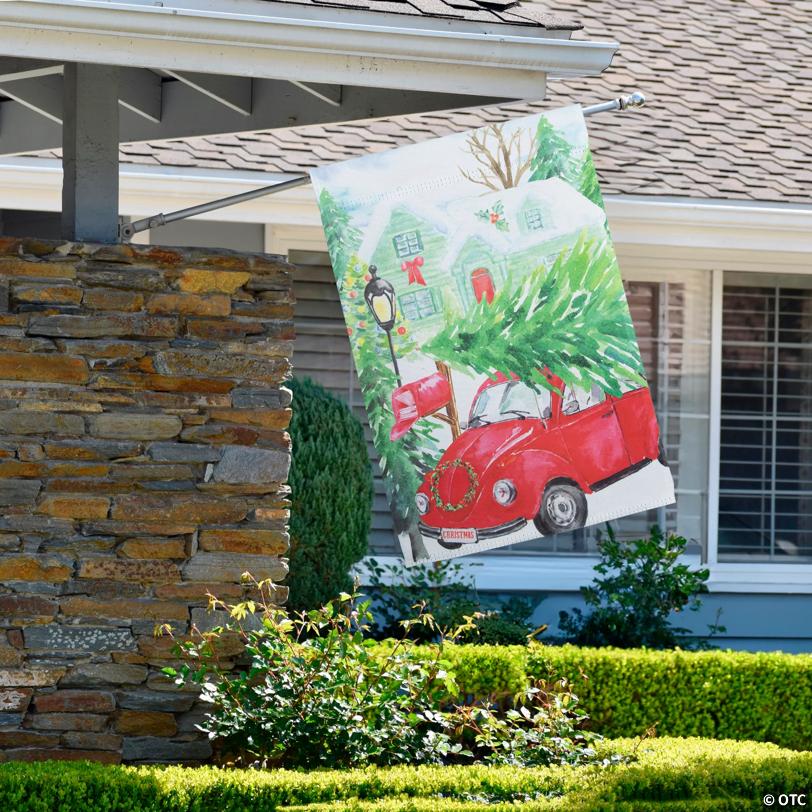 Northlight Christmas Tree Outdoor Garden Flag 20" x 48