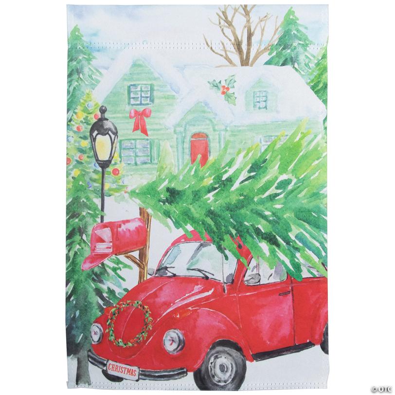 Northlight Christmas Tree Outdoor Garden Flag 20" x 48