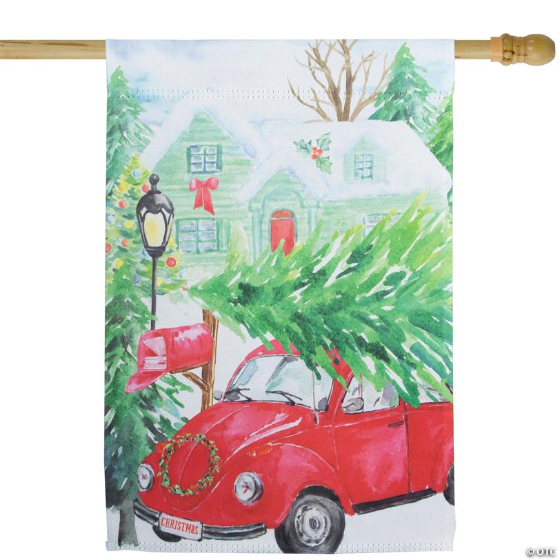 Northlight Christmas Tree Outdoor Garden Flag 20" x 48