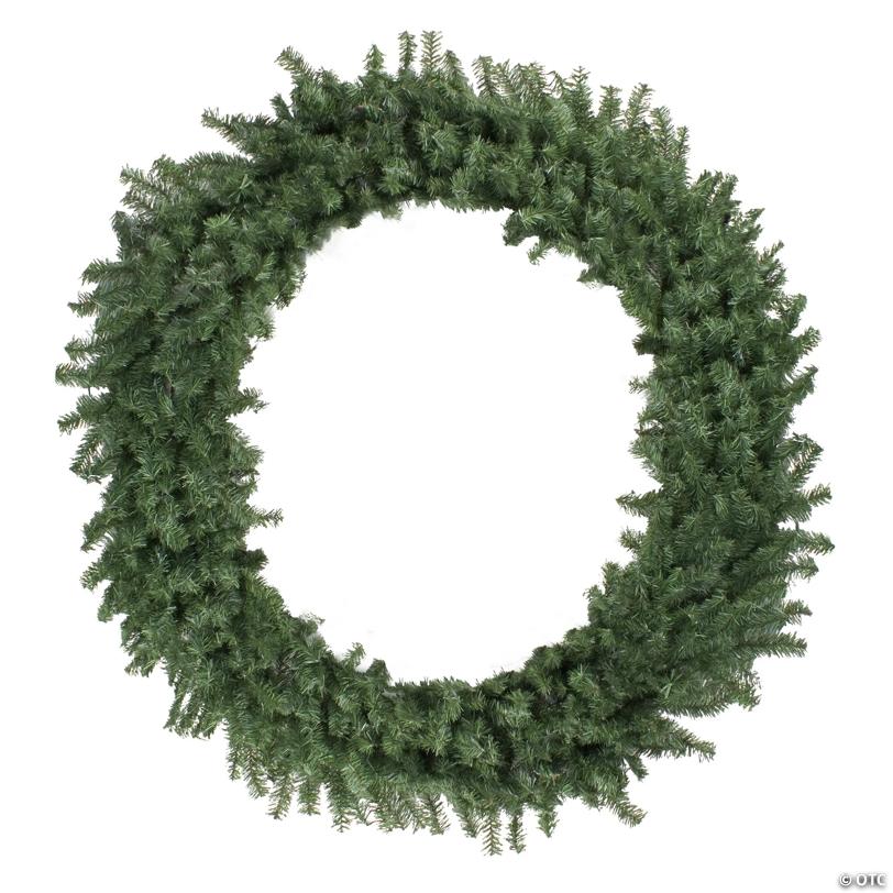 Northlight Green Canadian Pine Commercial Size Artificial Christmas Wreath  72-Inch  Unlit
