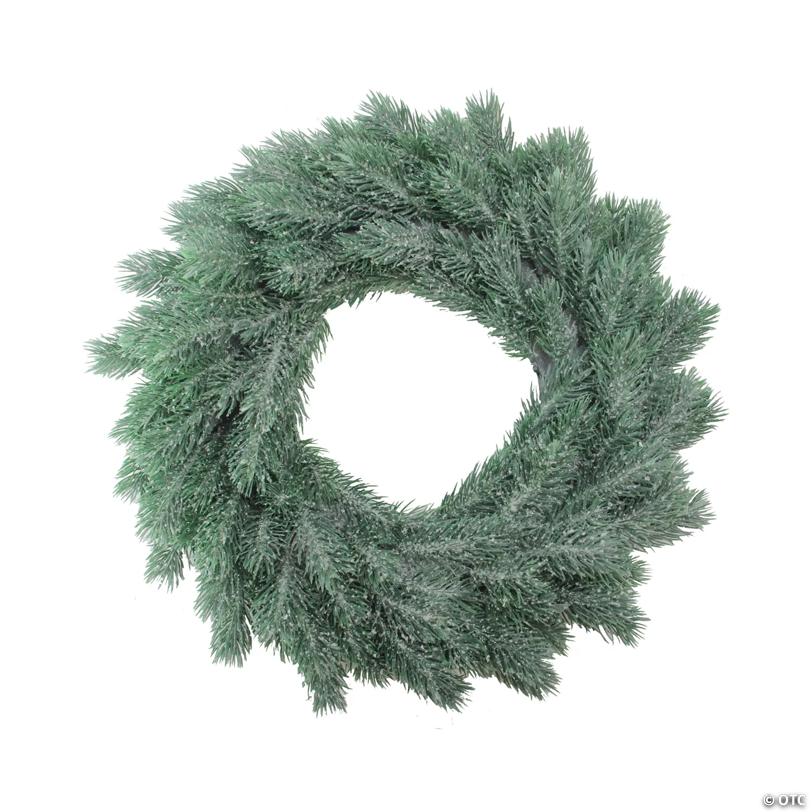 Northlight Green Frosted Pine Artificial Christmas Wreath - 16-Inch  Unlit