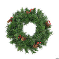 Northlight Iced Mixed Pine and Berry with Pine Cone Artificial Christmas Wreath - 24-Inch  Unlit