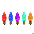 Northlight Pack of 25 Faceted C7 LED Multi-Color Christmas Replacement Bulbs