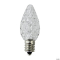 Northlight Pack of 25 Faceted LED C7 Pure White Christmas Replacement Bulbs