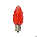Northlight Pack of 25 Faceted LED C7 Red Christmas Replacement Bulbs