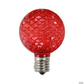 Northlight Pack of 25 Faceted LED G50 Red Christmas Replacement Bulbs