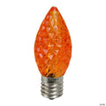 Northlight Pack of 25 Faceted LED Orange C9 Christmas Replacement Bulbs