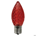 Northlight Pack of 25 Faceted LED Red C9 Christmas Replacement Bulbs