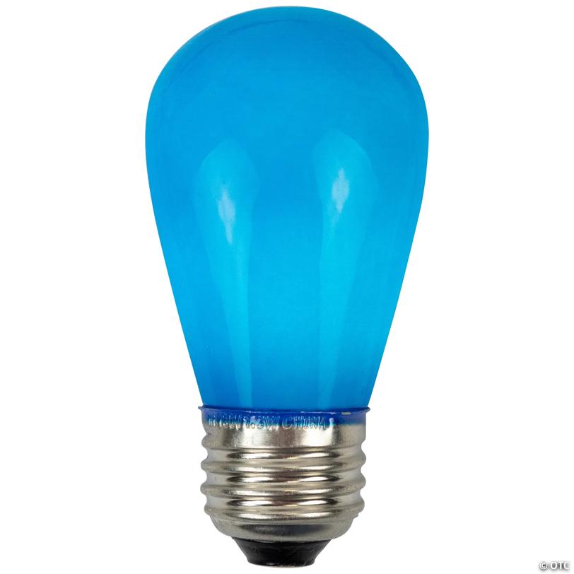 Northlight Pack of 25 Opaque LED S14 Blue Christmas Replacement Bulbs