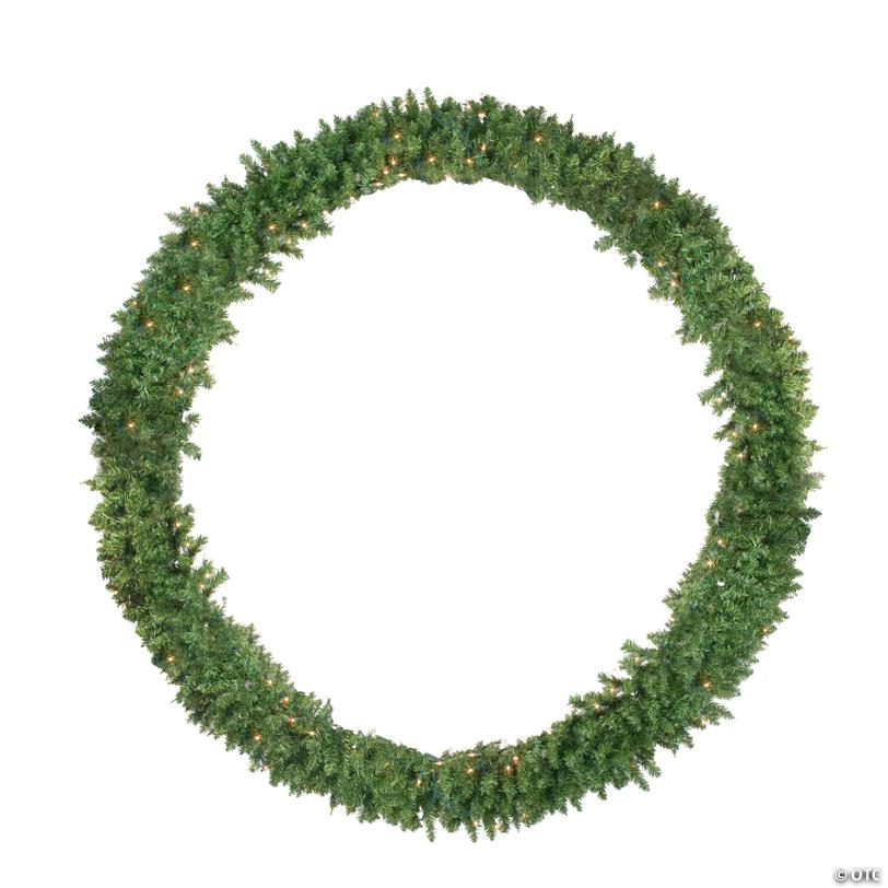 Northlight Pre-Lit Buffalo Fir Artificial Christmas Wreath - 72-Inch  Clear Lights