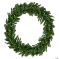 Northlight Pre-Lit Buffalo Fir Commercial Artificial Christmas Wreath - 5 Ft  Warm White LED Lights