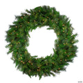 Northlight Pre-Lit Canyon Pine Artificial Christmas Wreath - 60-Inch  Clear Lights