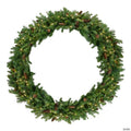 Northlight Pre-Lit Dakota Red Pine Commercial Artificial Christmas Wreath - 60-Inch  Warm White LED Lights