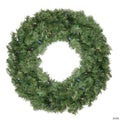 Northlight Pre-Lit LED Canadian Pine Artificial Christmas Wreath with Timer - 24-Inch  Multi Lights