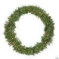 Northlight Pre-Lit Northern Pine Artificial Christmas Wreath - 48-Inch  Clear Lights
