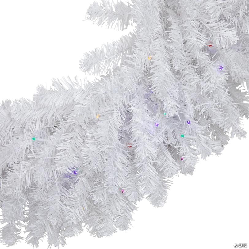 Northlight Pre-Lit Pine Battery Operated LED Artificial Christmas Wreath - 36-Inch  Multicolor Lights