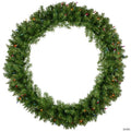 Northlight Pre-Lit Rockwood Pine Artificial Christmas Wreath  36-Inch  Multi Lights