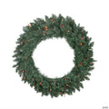 Northlight Pre-Lit Traditional Pine Artificial Christmas Wreath - 30-Inch  Multi Lights