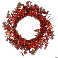 Northlight Red Berries Artificial Christmas Wreath - 24-Inch  Unlit