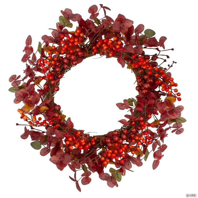 Northlight Red Berries Artificial Christmas Wreath - 24-Inch  Unlit