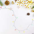 Northlight Set of 100 Multi-Color LED Mini Christmas Lights 4" Spacing - White Wire