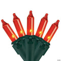 Northlight Set of 100 Orange Mini Incandescent Christmas Lights 2.5" Spacing - Green Wire