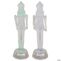 Northlight Set of 2 LED Lighted and Musical Nutcracker Christmas Figurines  12.5-Inch
