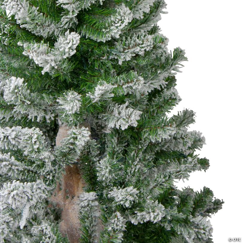 Northlight Set of 3 Flocked Alpine Artificial Christmas Trees 5' - Unlit