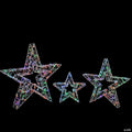 Northlight Set of 3 LED Lighted Color Changing Stars Outdoor Christmas Decorations 23