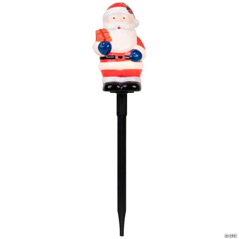 Northlight Set of 4 Lighted Santa Claus Christmas Pathway Markers 16
