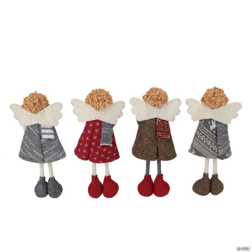 Northlight Set of 4 Standing Angel Sisters Christmas Decor 9