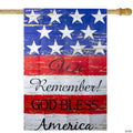 Northlight We Remember! Patriotic American Outdoor House Flag 28" x 40
