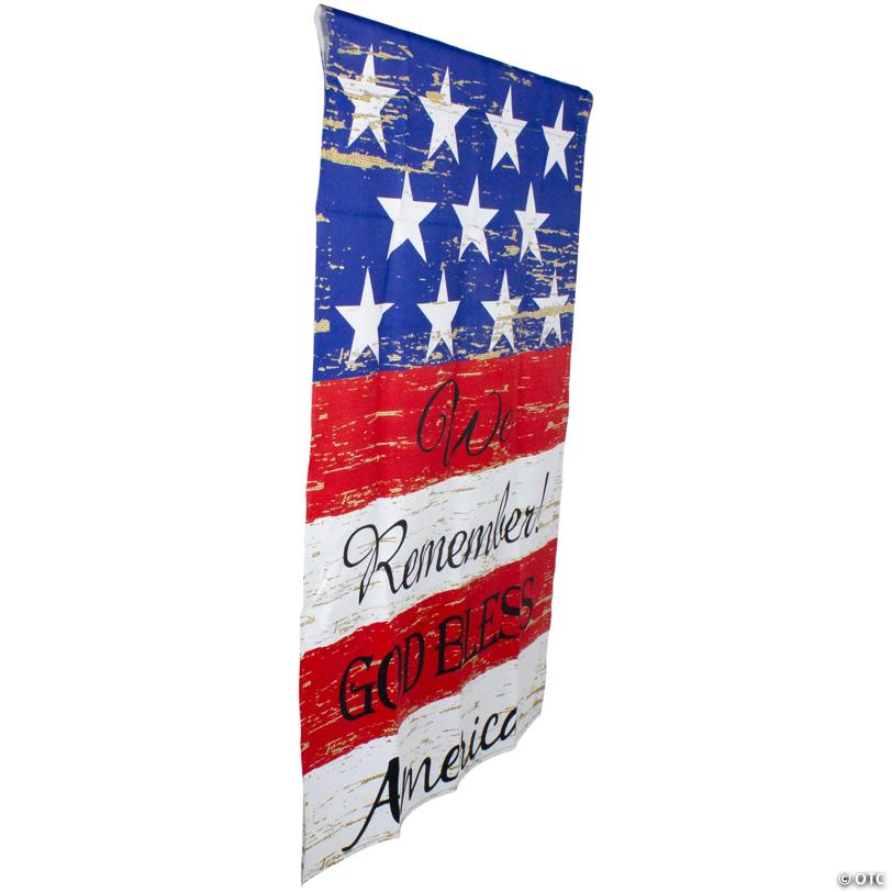 Northlight We Remember! Patriotic American Outdoor House Flag 28" x 40