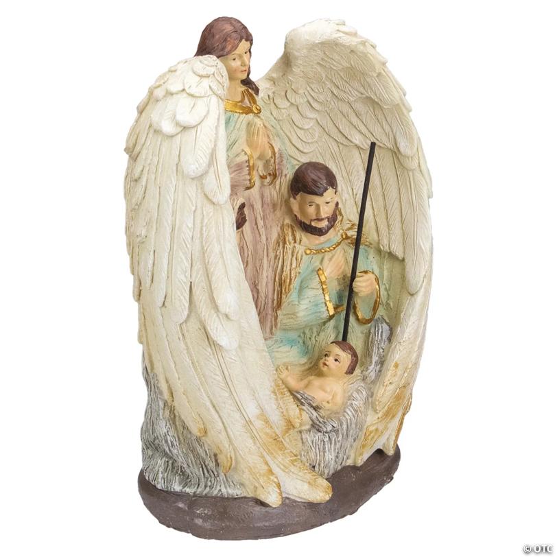 Northlight - 11.25" Holy Family and Angel Christmas Nativity Decoration