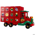 Northlight - 14" Red Children Advent Calendar Storage Truck Christmas Decor