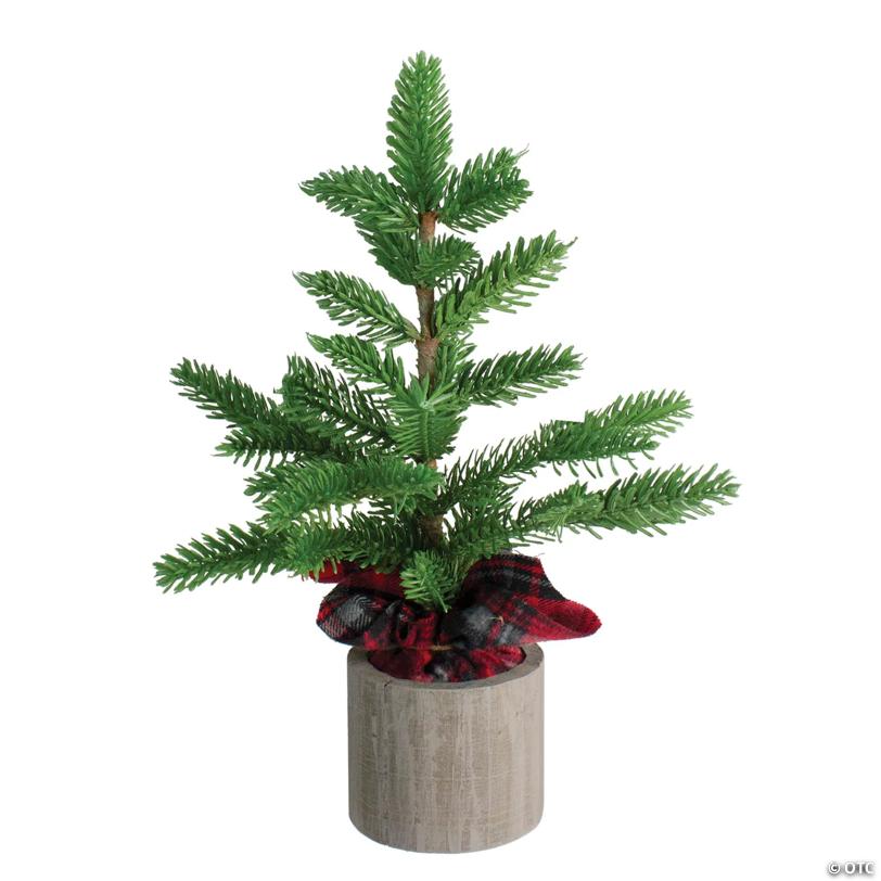 Northlight - 16" Potted Pine Medium Artificial Tabletop Christmas Tree - Unlit