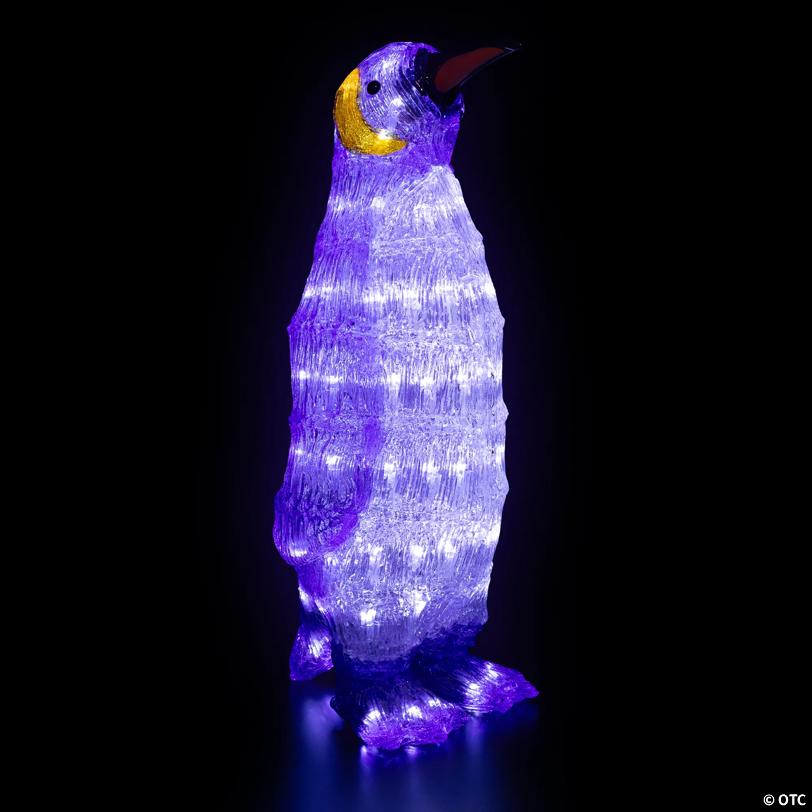 Northlight - 18" Lighted Commercial Grade Acrylic Penguin Christmas Outdoor Decoration