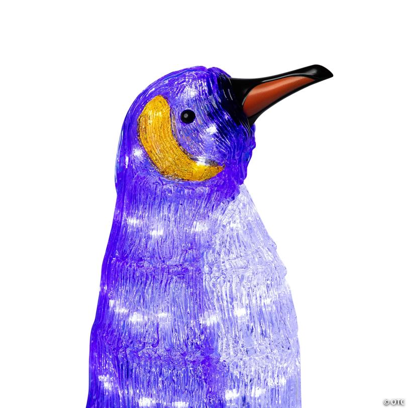 Northlight - 18" Lighted Commercial Grade Acrylic Penguin Christmas Outdoor Decoration
